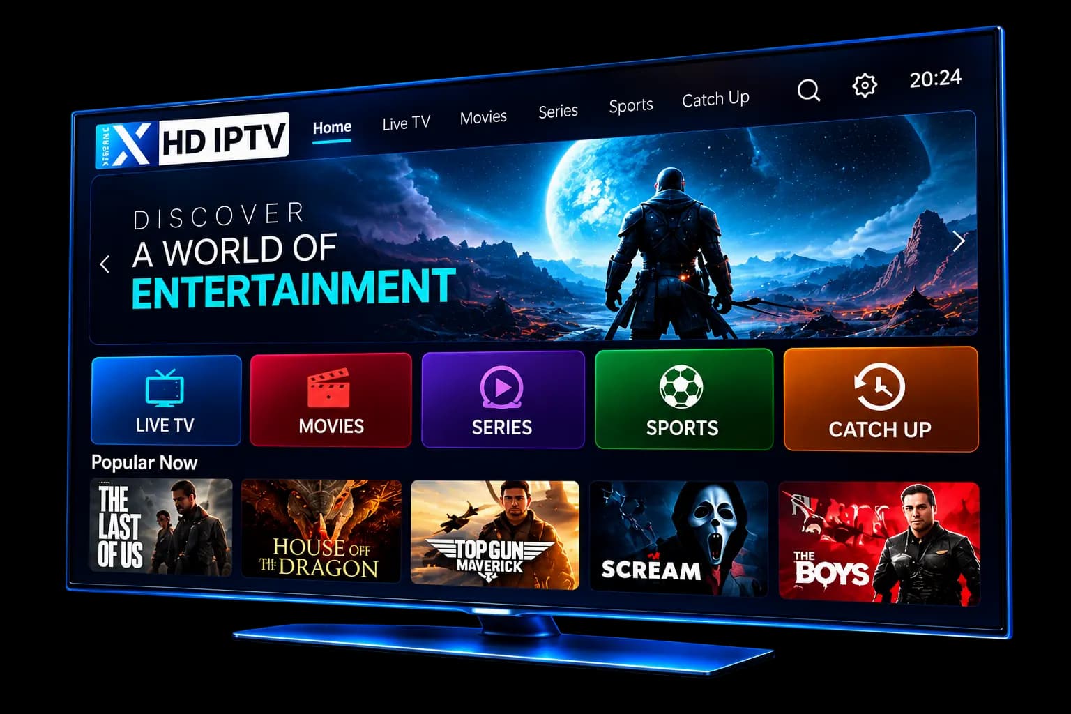 Xtreme HD IPTV streaming experience on compatible devices